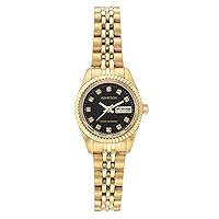 Women's Day/Date Crystal Accented Dial Metal Bracelet Watch, 75/2475