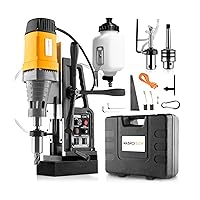 WABROTECH® WT28REW Magnetic Drill 60 mm - Magnetic Core Drill 300 rpm - Magnetic Holding Force 13800 N - Portable Magnetic Drilling Unit M3-M22 for Metalworking - Core Drill 2080W - Magnetic Drill