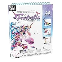 Style Me Up: Fantastic Unicorn, Mermaids and Fairies, Watercolor Painting Kit, Includes 24 Templates, Detailed Booklet Teaches Kids Basics of Watercolor Painting, for Ages 8 and up