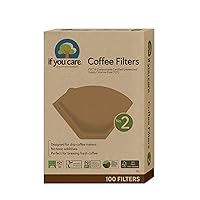 If You Care Unbleached Coffee Filters, 2 Count Boxes – Cone Shaped, All Natural, Biodegradable, Compostable, Chlorine Free,100 Count (Pack of 12), NATURAL, 1200 count