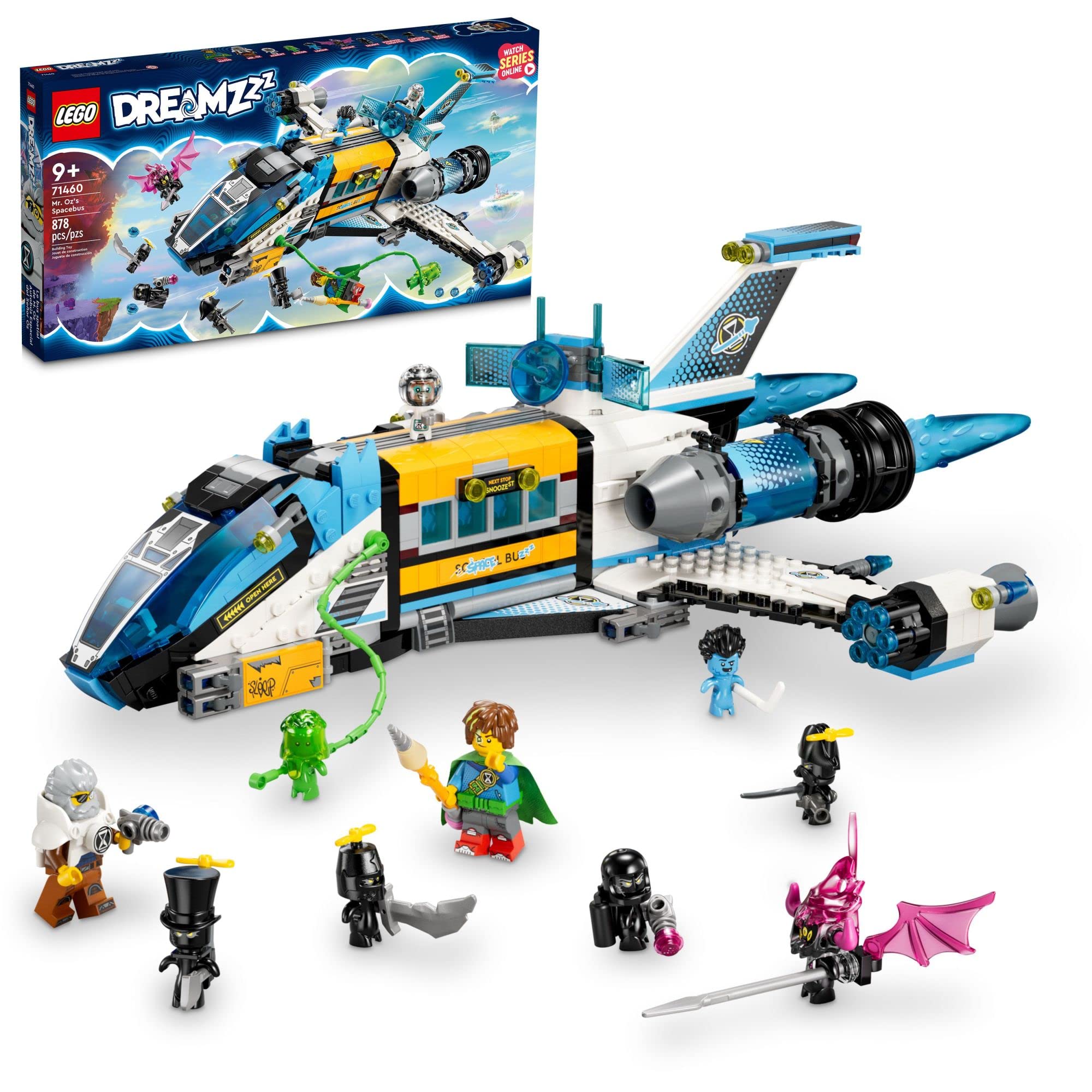 LEGO DREAMZzz Mr. Oz’s Spacebus 71460 Building Set, Spaceship Toy for Kids, Space Shuttle School Bus, Unique Space Travel Gift for 9+ Year Olds
