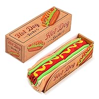 AGRIMONY Funny Burger Hot Dog Tacos Popcorn Socks Box - Fathers Birthday Gag Christmas Gifts for Men Teen Boys Girls Women