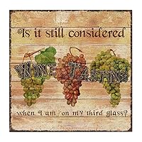 Family Signs Wood Fruit Grapes, Vintage Wooden Plaque, Inspirational Quotes Wooden Sign for The Home Office Decorations 12x12 Inch