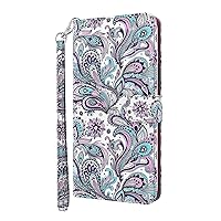 Animal Flower Motif Flip Wallet Stand Phone Case for Samsung Galaxy Note 20 10 9 Ultra Plus Lite, Card Holder, Hand Strap, Leather Back Cover, Painted Protective Shell(Stripe,Note 10 Lite)