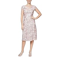 Alex Evenings Women's Short Embroidered Dresses