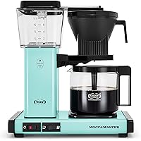 Technivorm Moccamaster 53934 KBGV Select 10-Cup Coffee Maker, Turquoise, 40 ounce, 1.25l