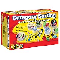 Category Sorting Learning Kit, Educational Set of 50 Objects in 10 Categories for Children
