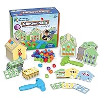 Learning Resources Number Nails Activity Set - 102 Pieces, Ages 4+ Toddler Learning Activities, Fine Motor Games for Kids, Math Games for Kids