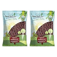 Food to Live Organic Dark Red Kidney Beans, 25 Pounds – Non-GMO, Kosher, Raw, Sproutable, Vegan