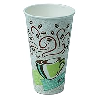 Dixie PerfecTouch 20 oz. Insulated Paper Hot Coffee Cup by GP PRO (Georgia-Pacific), Coffee Haze, 5360CD, 500 Count (25 Cups Per Sleeve, 20 Sleeves Per Case)