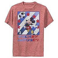 Disney Characters Mickey Football Star Boy's Performance Tee