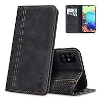 for Samsung A71 4G Wallet Case Credit Card Holder Magnetic Closure Kickstand PU Leather Shockproof Flip Folio Book Soft Phone Cover Women Men Shell for Samsung Galaxy A71 4G Case 6.7