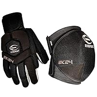 2K24 Professional Rink Hockey Knee Pads and Gloves. Extra Protection and Comfort, Adjustable fit, just Right Stiffness