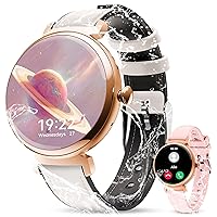 OUKITEL BT30 Women's Smartwatch with Phone Function 1.04 Inch HD Touchscreen Fitness Watch, 120 Sports Modes / SpO2, Sleep Monitor, Menstrual Cycle IP68 Waterproof Sports Watch Wristwatch Android iOS