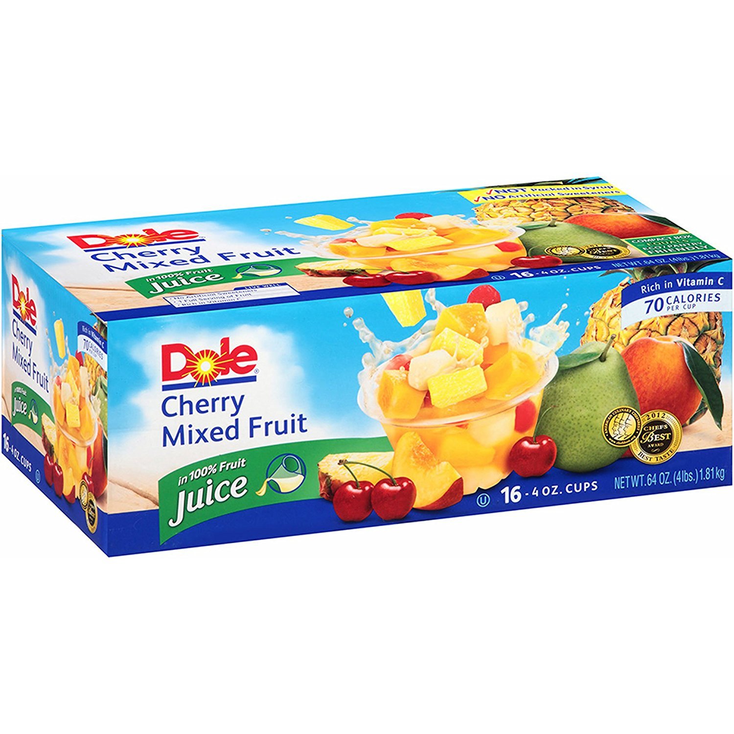 Dole Cherry Mixed Fruit Cups, 16 pk./4 oz. (pack of 2)
