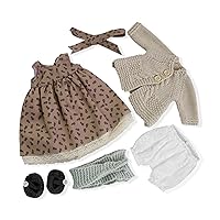 Handmade Waldorf Doll Clothes 12 inch Clothing Set with Pretty Box Girl Christmas Birthday Gift-Juu's Clothes Accessories
