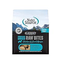 NutriSource Element Series Chicken & Duck Freeze Dried Raw Bites, 2.5 Ounce (Pack of 1)