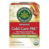Traditional Medicinals Tea, Organic Cold Care PM, Get a Good Night's Sleep, 16 Tea Bags
