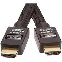 AmazonBasics High-Speed HDMI Cable with Ethernet - Braided (9.8 Feet/3.0 Meters) (Discontinued by Manufacturer)