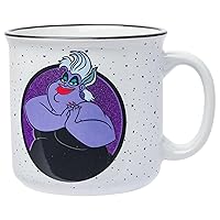Silver Buffalo Disney Ursula Poor Unfortunate Souls Glitter Ceramic Camper Mug, 20 Ounces
