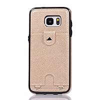 Phone Case Compatible with Samsung Galaxy S7 Edge Phone Case PU Leather Lanyard Protective Case, With Card Holder, Adjustable And Detachable Anti-lost Lanyard Wallet, Compatible with Samsung Galaxy S7
