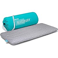 King Stomach Sleeping Pillow 2.6 Inch & Additional King Size Pillow Case in Gray