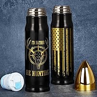 Hunting Gifts for Men - I'D Rather Be Hunting 17oz Tumbler - Unique Deer Hunting Gifts for Men Who Have Everything - Birthday Gifts for Men Dad Him - Mens Gifts for Hunting Lovers - Dad Hunting Gifts