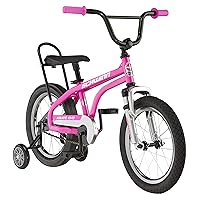 Schwinn Krate EVO Kids Bike for Boys and Girls Ages 3-5 Years, 16-Inch Wheels, Front Suspension, Slik Rear Tire, Rider Height 38 to 48-Inches, Removable Training Wheels, Rear Coaster Brake
