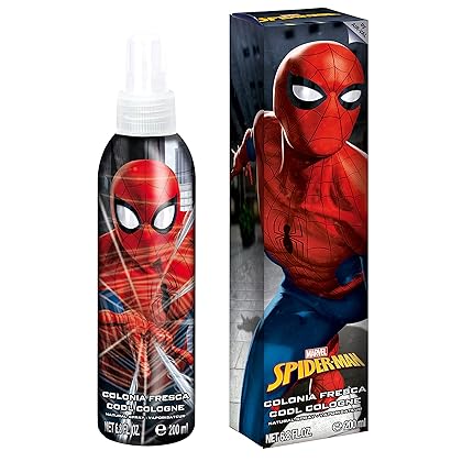 Marvel Spider-Man, Cool Cologne For Kids, Red/White/Blue/Black, 6.8 Fl Oz