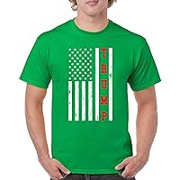 Donald Trump Flag 2024 T-Shirt MAGA America First President American Republican Conservative Patriotic Men's Tee