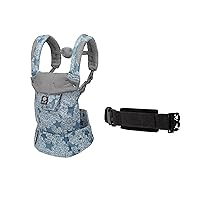 LÍLLÉbaby Complete 6-in-1 Luxe Ergonomic Baby Carrier & Waist Belt Extension Bundle - with Lumbar Support - for Children 7-45 Pounds - 360 Degree Baby Wearing - Inward and Outward Facing - Starfall