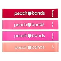 Peach Bands Resistance Bands Set - Exercise Workout Bands for Legs and Butt