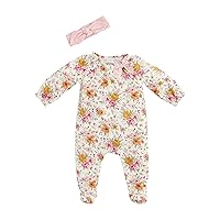 Mud Pie Baby Girls' Sleeper and Headband Set