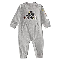 adidas Baby Boys Long Sleeve Zip Front Track Suit Coveralls