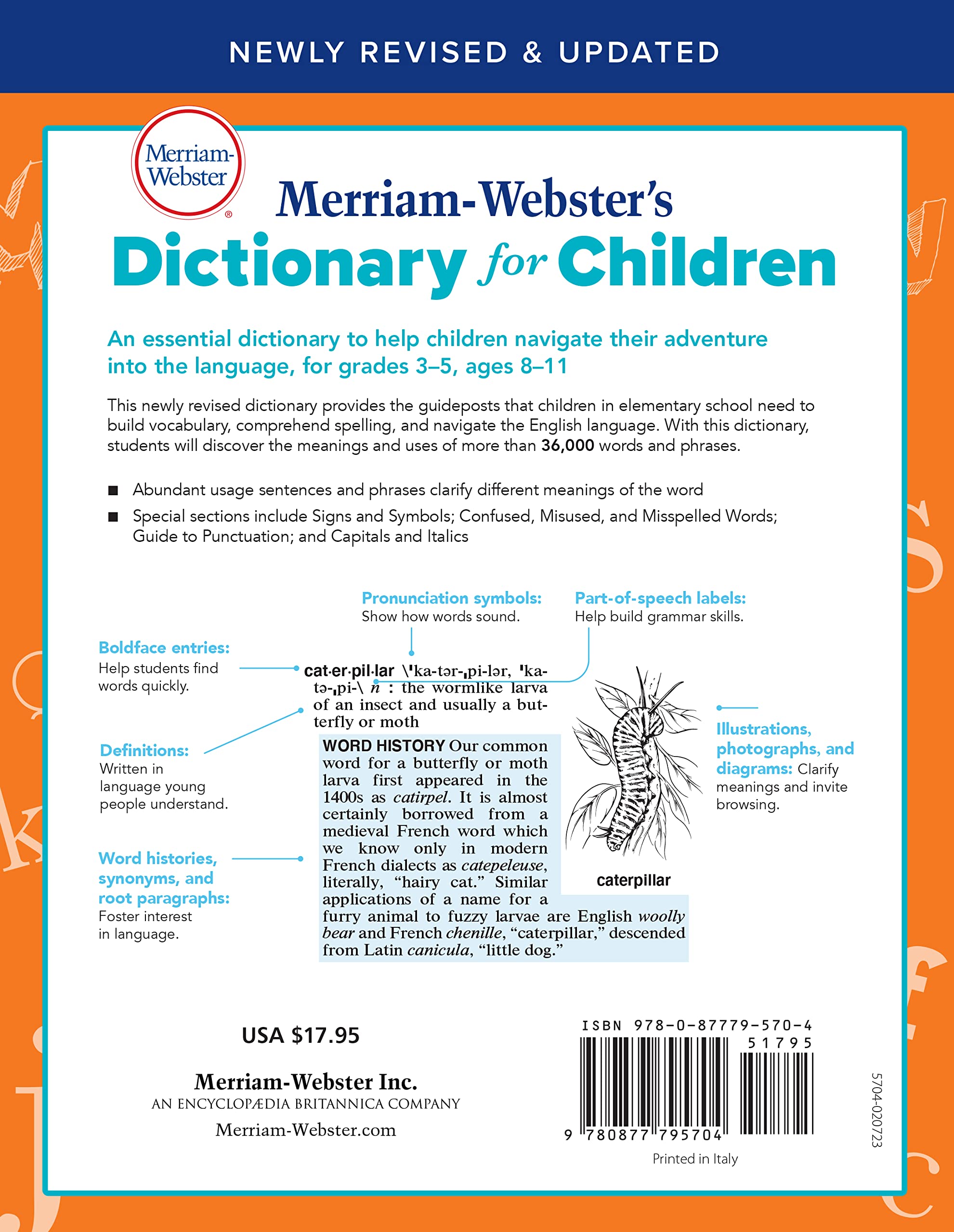 Merriam-Webster's Dictionary for Children, Newest Edition, 2021 Copyright