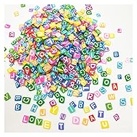 NIANTU109 20g/lot 5mm English Letters of Alphabet Character Polymer Clay Colorful for DIY Crafts Tiny Cute Accessories Gift