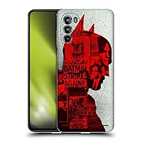 Head Case Designs Officially Licensed The Batman Collage Neo-Noir Graphics Soft Gel Case Compatible with Motorola Moto G82 5G