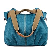 Handbags for Women Solid Color Female Shoulder Bag Messenger Bags Large Capacity Soft Canvas Tote Bag for Women
