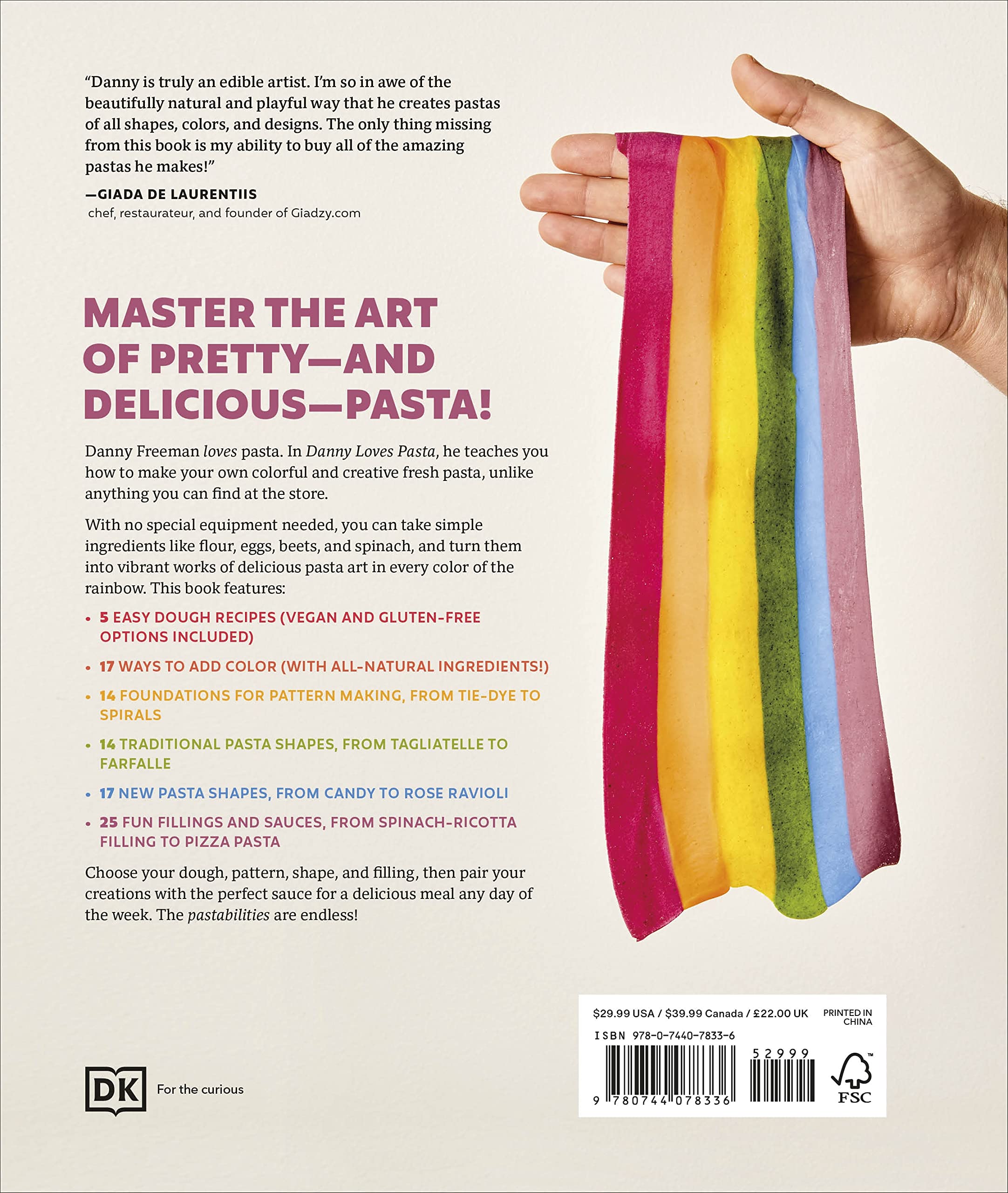 Danny Loves Pasta: 75+ fun and colorful pasta shapes, patterns, sauces, and more