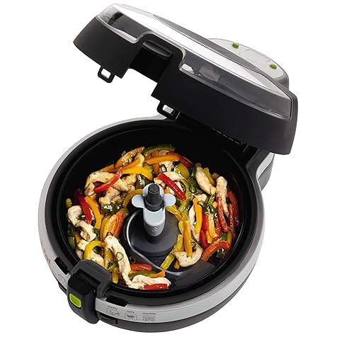 T-fal FZ700251 Actifry Oil Less Air Fryer with Large 2.2 Lbs Food Capacity and Recipe Book, Black