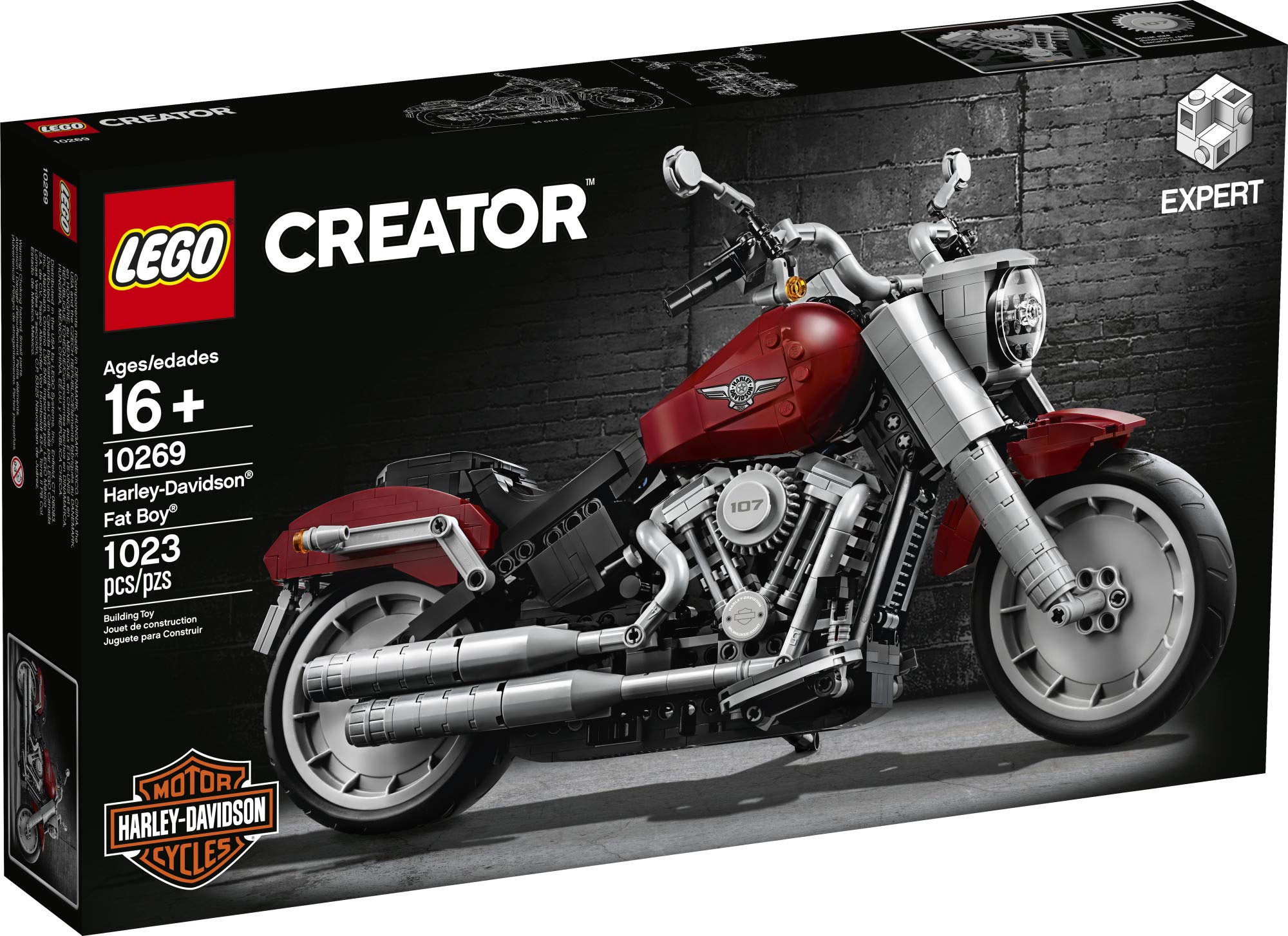 LEGO Creator Expert Harley-Davidson Fat Boy 10269 Building Kit (1,023 Pieces)