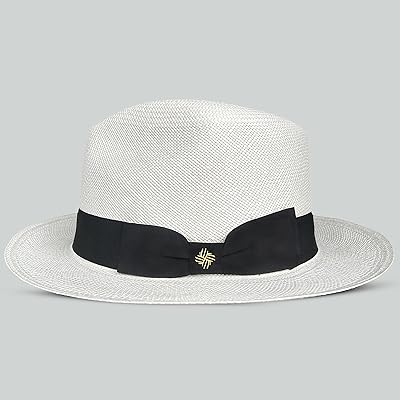 Mua Handmade Genuine Panama Hat  straw hats for women, womens hats with  brim, womens beach hat, classic panama hat, fedora panama hat, montecristi  hat (Small, White) trên  Mỹ chính hãng