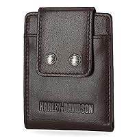 Harley Davidson Men's Leather RFID Blocking Billfold Wallet