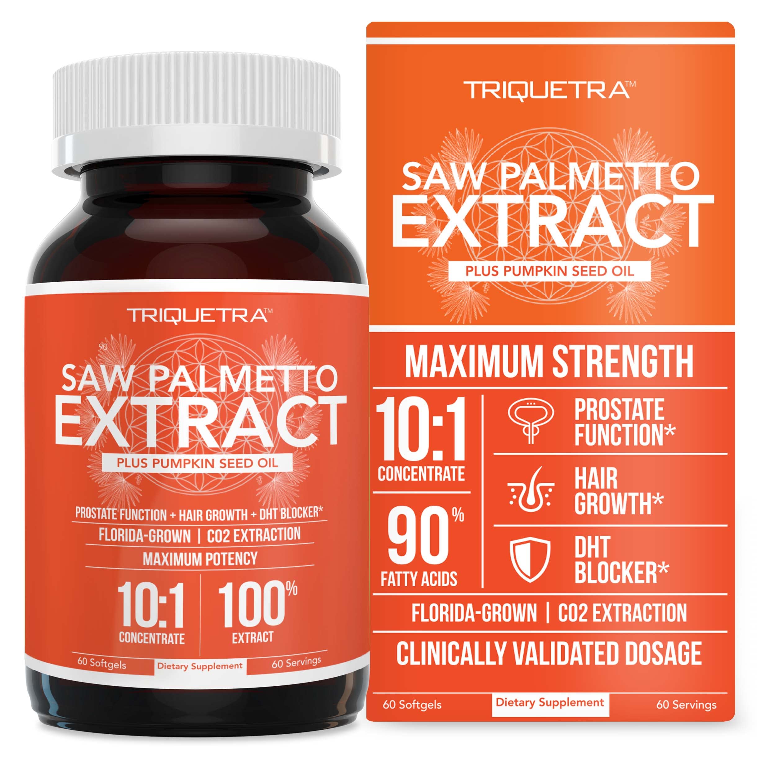Mua Saw Palmetto Extract – 10X Potency, Pharmaceutical Grade Strength -  Plus Pumpkin Seed Oil - Supports Prostate Health, Relieves Urination  Issues, Supports Hair Growth, DHT Blocker – 60 Softgels trên Amazon Mỹ  chính hãng 2023 | Giaonhan247