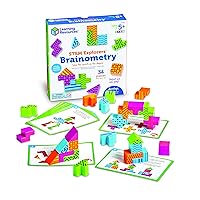 STEM Explorers Brainometry - 34 Pieces, Ages 5+ STEM Toys for Kids, Brain Teaser Toys and Games, Kindergarten Games