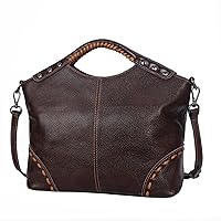 HESHE Crossbody Bags for Women Leather Satchel Bags Crossbody Purses for Women