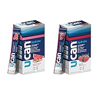 UCAN Watermelon & Berry Hydrate Stick Pack Bundle - Great for Running, Training, Fitness, Cycling, Crossfit & More | Sugar-Free, Vegan, & Keto Friendly Energy Supplement