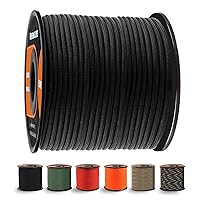 WEREWOLVES 650lb Paracord/Parachute Cord - 9 Strand Paracord Rope - 100', 200' Spools of Parachute Cord, Type III Paracord for Camping, Survival