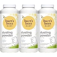 Burt's Bees Baby Powder, Hypoallergenic Dusting Powder, Non-Irritating, Calming Skin Care, All Natural, Talc Free,7.5 Ounce (Pack of 3)