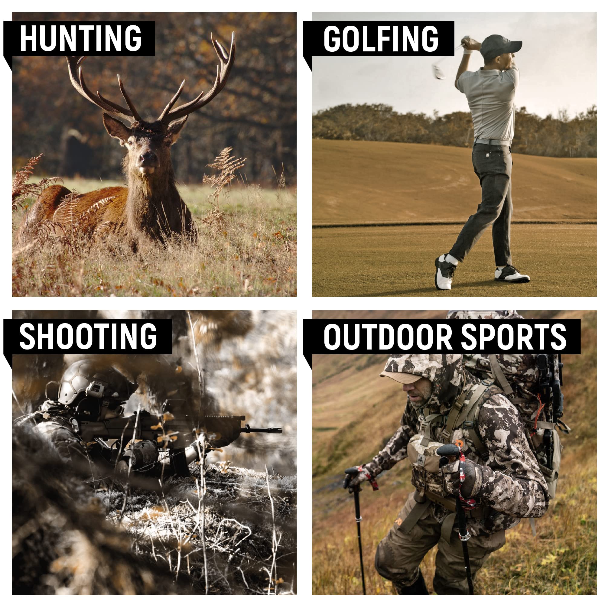 Golf/Hunting Rangefinder 6.5X Magnification 700/1000Y Waterproof Range Finder, Distance Measurement, Slope Compensation,Speed Modes, Lightweight, for Hunting, Golfing and Shooting